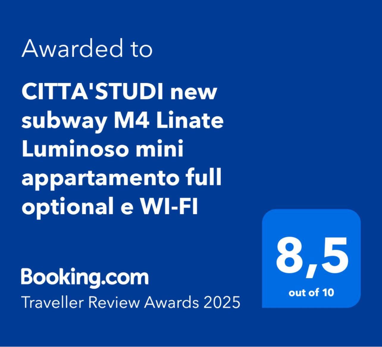Citta Studi M4 Subway Linate, City Center 10 Min, Luminoso Appartamento Full Optional Wi-Fi Milano Exterior foto
